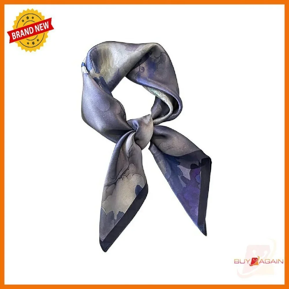 27x27 Mulberry Silk Square Scarf for Neck Hair Accessory